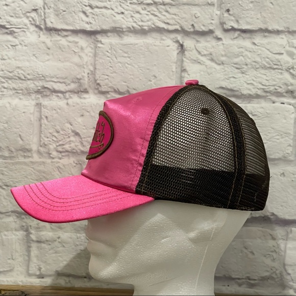 VON DUTCH Kustommade Originals NWOT Pink Satin Trucker Snapback Hat Cap - Picture 6 of 10